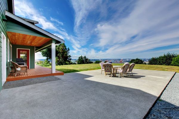 Backyard Concrete Paving in Michigan City