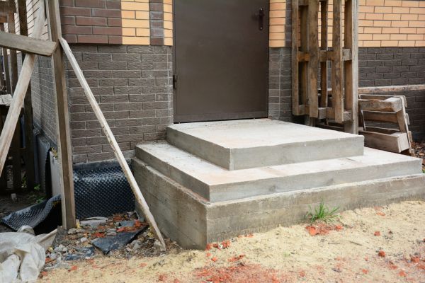 Cement Steps Construction in Michigan City